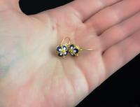 Vintage Russian enamel earrings, silver gilt (4 of 8) Vintage Russian enamel earrings, silver gilt (4 of 8)