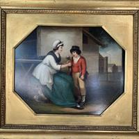Antique Georgian oil painting study of mother and son at The Old Manor, Abbots Morton, Worcs (6 of 10) Antique Georgian oil painting study of mother and son at The Old Manor, Abbots Morton, Worcs (6 of 10)