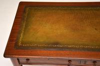 Antique Victorian Mahogany Leather Top Writing Desk (9 of 10) Antique Victorian Mahogany Leather Top Writing Desk (9 of 10)