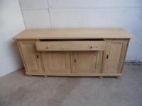 Flat Antique Pine 4 Door 1 Drawer Sideboard / TV Stand to wax / paint (7 of 8) Flat Antique Pine 4 Door 1 Drawer Sideboard / TV Stand to wax / paint (7 of 8)