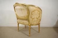 Pair of 19th Century French Gilt Louis XVI Style Armchairs (18 of 19) Pair of 19th Century French Gilt Louis XVI Style Armchairs (18 of 19)