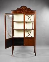 Antique English Edwardian Mahogany Display Cabinet (5 of 8) Antique English Edwardian Mahogany Display Cabinet (5 of 8)