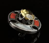 Antique Scottish Agate and Citrine Brooch, Sterling Silver (7 of 11) Antique Scottish Agate and Citrine Brooch, Sterling Silver (7 of 11)
