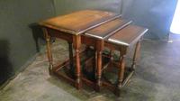Jacobean Style Oak Nest of 3 Tables (3 of 4) Jacobean Style Oak Nest of 3 Tables (3 of 4)