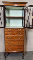 Edwardian Inlaid Mahogany Display / China Cabinet (9 of 10) Edwardian Inlaid Mahogany Display / China Cabinet (9 of 10)