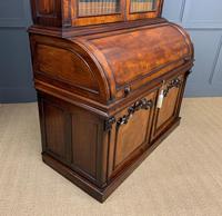 Large Victorian Mahogany Cylinder Bureau Bookcase (14 of 18) Large Victorian Mahogany Cylinder Bureau Bookcase (14 of 18)