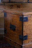 19th Century Antique Pine Iron Bound Chest (3 of 4) 19th Century Antique Pine Iron Bound Chest (3 of 4)