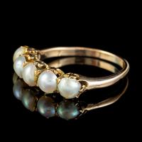 Antique Victorian Pearl Ring 15ct Gold c.1900 (5 of 6) Antique Victorian Pearl Ring 15ct Gold c.1900 (5 of 6)