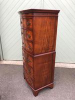 Antique Slim Burr Walnut Chest on Chest (6 of 8) Antique Slim Burr Walnut Chest on Chest (6 of 8)