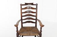 18th Century English Elm Ladder-Back Carver Chair (4 of 11) 18th Century English Elm Ladder-Back Carver Chair (4 of 11)