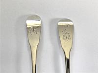Two 19th Century Irish Silver Mustard Spoons (4 of 5) Two 19th Century Irish Silver Mustard Spoons (4 of 5)