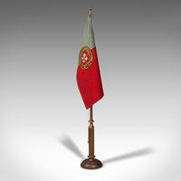 Antique Diplomat's Desk Flag, Continental, Brass, Portuguese, Circa 1920 (2 of 10) Antique Diplomat's Desk Flag, Continental, Brass, Portuguese, Circa 1920 (2 of 10)