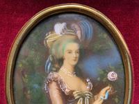 Gorgeous Original Vintage Miniature Portrait Oil Painting in 18th Century Manner (7 of 10) Gorgeous Original Vintage Miniature Portrait Oil Painting in 18th Century Manner (7 of 10)