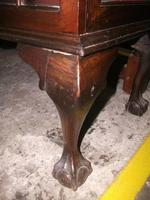 Glazed Mahogany Display Cabinet on Ball & Claw Feet (3 of 3) Glazed Mahogany Display Cabinet on Ball & Claw Feet (3 of 3)