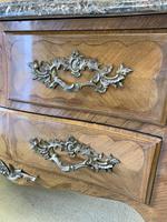 19th Century French Inlaid Commode with Marble Top (4 of 6) 19th Century French Inlaid Commode with Marble Top (4 of 6)