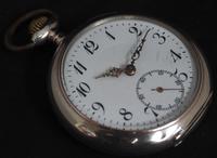 Antique Silver Pocket Watch Keyless Wind Open Face Pocket Watch Swiss Made (3 of 5) Antique Silver Pocket Watch Keyless Wind Open Face Pocket Watch Swiss Made (3 of 5)