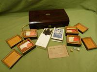 French Inlaid Rosewood Games Box + Accessories c.1880 (6 of 11) French Inlaid Rosewood Games Box + Accessories c.1880 (6 of 11)