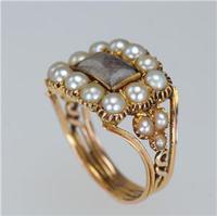 Georgian 15ct Gold Pearl Antique Memorial English Ring c.1800 (11 of 20) Georgian 15ct Gold Pearl Antique Memorial English Ring c.1800 (11 of 20)