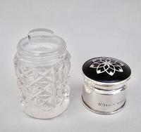 George V Silver & Pique Tortoiseshell Vanity Jar by Mappin & Webb, Birmingham 1915 (5 of 6) George V Silver & Pique Tortoiseshell Vanity Jar by Mappin & Webb, Birmingham 1915 (5 of 6)