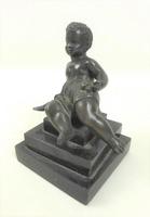 Bronze Sculpture of Laughing Boy (2 of 5) Bronze Sculpture of Laughing Boy (2 of 5)