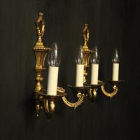 French Pair of Gilded Antique Wall Lights (10 of 10) French Pair of Gilded Antique Wall Lights (10 of 10)