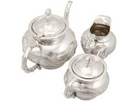 Chinese Export Silver Three Piece Tea Service - Antique Circa 1900 (14 of 15) Chinese Export Silver Three Piece Tea Service - Antique Circa 1900 (14 of 15)