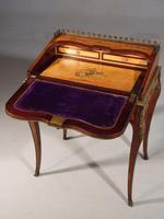 A Small Late 19th Century Satinwood and Rosewood Bureau de Dame (4 of 6) A Small Late 19th Century Satinwood and Rosewood Bureau de Dame (4 of 6)