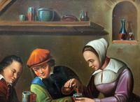 Early 19th Century Dutch School Drinking in a Tavern Oil on Panel Portrait Painting (9 of 11) Early 19th Century Dutch School Drinking in a Tavern Oil on Panel Portrait Painting (9 of 11)