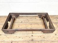 Antique Mahogany Metal Bound Trunk with Wheels (10 of 10) Antique Mahogany Metal Bound Trunk with Wheels (10 of 10)