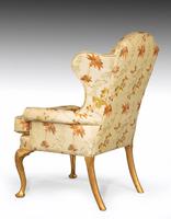 Early 20th Century Giltwood Wing Chair on Well-carved Cabriole Supports (4 of 6) Early 20th Century Giltwood Wing Chair on Well-carved Cabriole Supports (4 of 6)