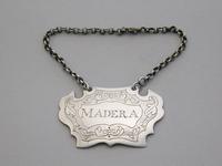 Provincial Silver Wine Label 'Madera' Misspelling Ex Scawby Hall, Unmarked c.1760 (3 of 6) Provincial Silver Wine Label 'Madera' Misspelling Ex Scawby Hall, Unmarked c.1760 (3 of 6)