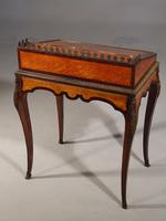 A Small Late 19th Century Satinwood and Rosewood Bureau de Dame (2 of 6) A Small Late 19th Century Satinwood and Rosewood Bureau de Dame (2 of 6)