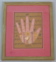 Rare Set of 4 Antique Indian Paintings Palmistry & Solestry (4 of 8) Rare Set of 4 Antique Indian Paintings Palmistry & Solestry (4 of 8)