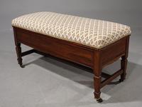 Smart Edwardian Period Mahogany Framed Duet Stool (4 of 4) Smart Edwardian Period Mahogany Framed Duet Stool (4 of 4)