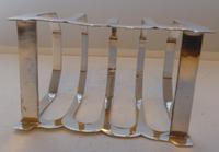 Large 1960 Solid Hallmarked Silver Toast Rack Emile Viner 109g (6 of 7) Large 1960 Solid Hallmarked Silver Toast Rack Emile Viner 109g (6 of 7)