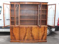1960s Large Mahogany 4 Door Breakfront Bookcase with Glazed Top (2 of 6) 1960s Large Mahogany 4 Door Breakfront Bookcase with Glazed Top (2 of 6)