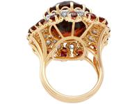 17.67ct Citrine & 1.33ct Diamond, 18ct Yellow Gold Dress Ring - Vintage French c.1950 (4 of 9) 17.67ct Citrine & 1.33ct Diamond, 18ct Yellow Gold Dress Ring - Vintage French c.1950 (4 of 9)