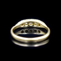 Antique Old Cut Diamond Five Stone 18ct Gold Scroll Ring (4 of 10) Antique Old Cut Diamond Five Stone 18ct Gold Scroll Ring (4 of 10)