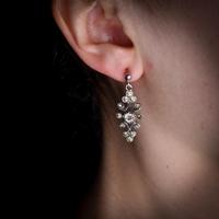 Antique Paste Sterling Silver Drop Dangle Earrings (9 of 9) Antique Paste Sterling Silver Drop Dangle Earrings (9 of 9)