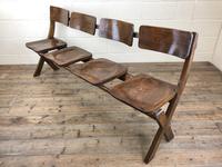 Antique Victorian Elm Four Seater Bench (6 of 12) Antique Victorian Elm Four Seater Bench (6 of 12)