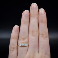Antique Diamond 11 Stone 18ct 18K Yellow Gold & Platinum Ring (8 of 10) Antique Diamond 11 Stone 18ct 18K Yellow Gold & Platinum Ring (8 of 10)