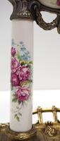 Antique Porcelain Portico Mantel Clock Rose & Blue Floral Mantle Clock (5 of 7) Antique Porcelain Portico Mantel Clock Rose & Blue Floral Mantle Clock (5 of 7)