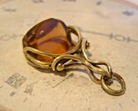 Victorian Pocket Watch Chain Spinner Fob 1890 Antique Large Gilt & Glass Fob (2 of 9) Victorian Pocket Watch Chain Spinner Fob 1890 Antique Large Gilt & Glass Fob (2 of 9)