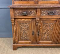 Victorian Carved Oak 3 Door Bookcase (4 of 23) Victorian Carved Oak 3 Door Bookcase (4 of 23)
