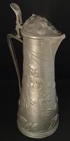 Large Art Nouveau Stylised Pewter Ewer / Jug (4 of 5) Large Art Nouveau Stylised Pewter Ewer / Jug (4 of 5)