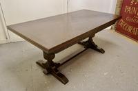 Large Dark Oak Refectory Extending Table (12 of 12) Large Dark Oak Refectory Extending Table (12 of 12)