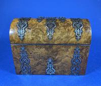 Victorian Brassbound Burr Walnut Tea Caddy. (11 of 14) Victorian Brassbound Burr Walnut Tea Caddy. (11 of 14)