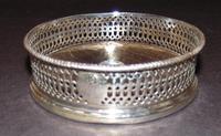 Solid Silver Wine Coaster 1841 (2 of 5) Solid Silver Wine Coaster 1841 (2 of 5)