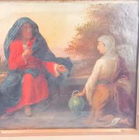 19th Century Oil on Canvas Double Sided Shepard. Jesus & Mary Magdalene (7 of 13) 19th Century Oil on Canvas Double Sided Shepard. Jesus & Mary Magdalene (7 of 13)