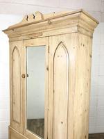 Antique Pine Wardrobe with Mirror (8 of 11) Antique Pine Wardrobe with Mirror (8 of 11)
